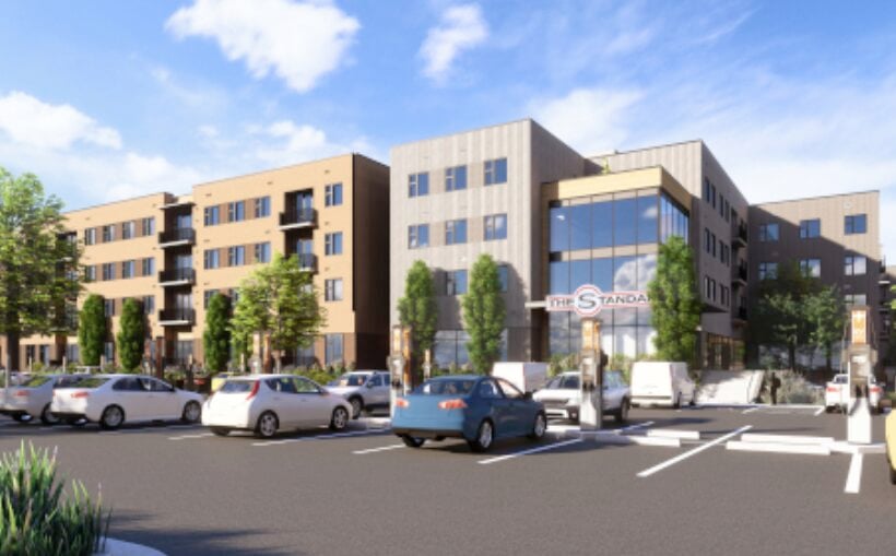 Landmark building 900 unit Standard at Boulder student housing project